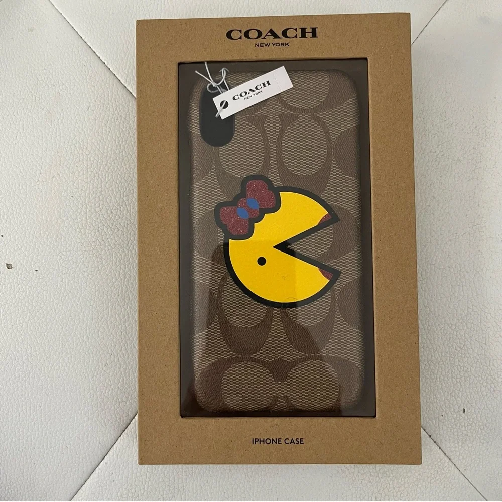 Coach Brown and Yellow Phone Case with Retro Design Iphone X/XS